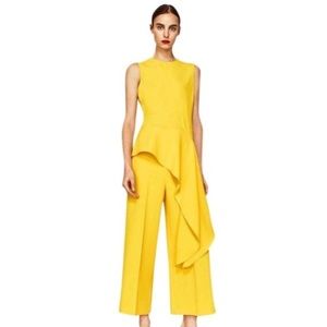 Zara asymmetrical ruffle blouse